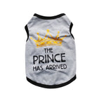 Summer Pet T-shirt Puppy Dog Clothes Crown Princess Letter Printed Cat Vest Cotton T Shirt Pug Chihuahua Costumes for Small Dogs