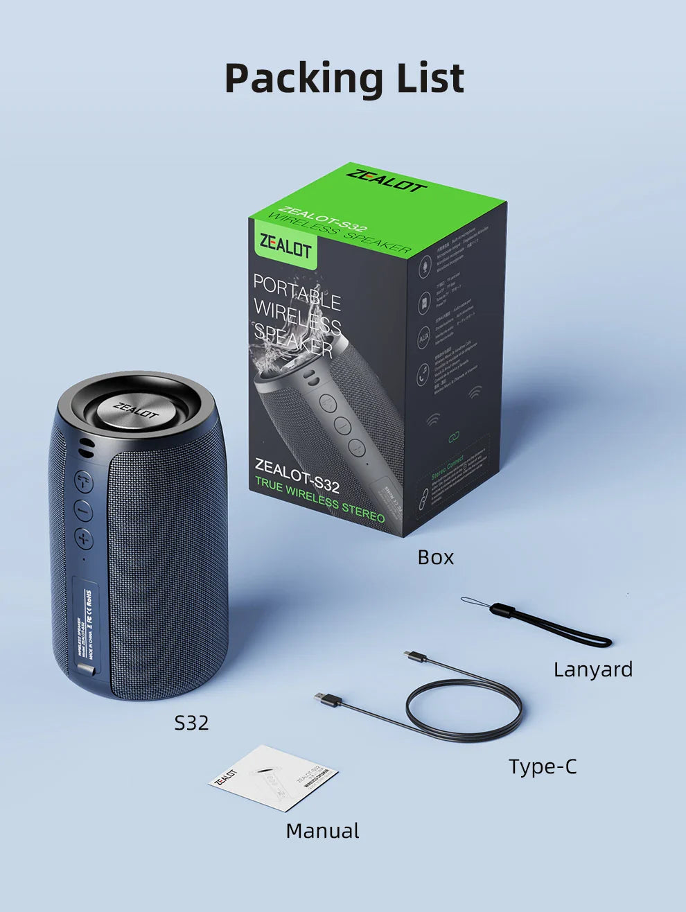 Subwoofer Bluetooth Speaker Portable Mini Wireless Woofer Small Waterproof AUX PC Computer Powerful Sound Box Music Caixa De Som Lootquake LLC