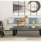 Resin Horse Sculpture, Animal Statue, European Style, Souvenir Gift, Living Room, Office, Study, Desktop Decoration, Gifts
