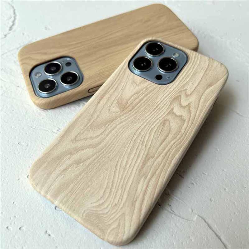 Retro Ultra Thin Wooden Texture Phone Cases For iPhone 14 13 12 11 Pro Max XS MAX XR XS X 7 8 Plus anti-skid Soft Cover Vintage Wooden Unique Classy & Fully Protective Phone Case Stevvex
