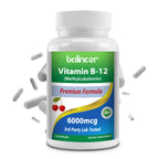 Vitamin B12 - Improve Mood, Improve Brain, Strengthen Nervous System, Increase Energy, Promote Metabolism, Maintain Heart Health