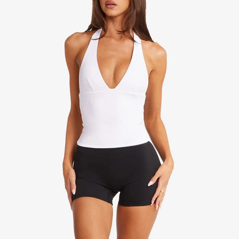 Women's High Impact Halter Sports Bra - Gym Workout Top THRIXINE