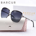 BARCUR Sunglasses Women’s Fashion Polarized Metal Frame Sunglasses UV400 Protection Multi-Color Options Trendy Square Sunglasses with Exquisite White Gift Box for Summer Parties Travel & Outdoor Events Stevvex