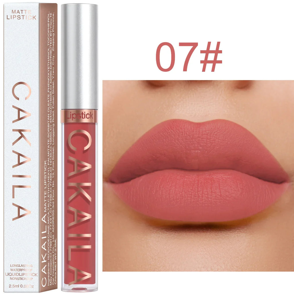 18 Color Lipstick Matte Non-stick Cup Waterproof Lip Gloss Lootquake LLC