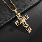 Exquisite Shining Crystal Cross Necklace Pendant Lucky Charming Fashion Jewelry Gift Unisex Lootquake LLC