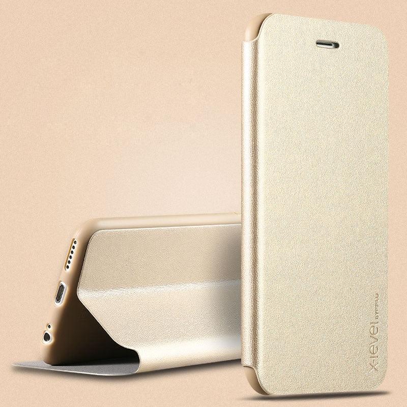 Ultra Thin Slim Case For iPhone 13 12 Case 6S 7 8 Plus X XR XS Max Flip Leather Cover For iPhone 12 11 Pro Max Case  Leather Extra Slim Phone Case With Stand Function Stevvex