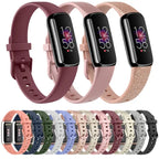 Fitbit Luxe Silicone Band - Soft Waterproof Comfortable Strap - SJB-DIAMOND ELITES