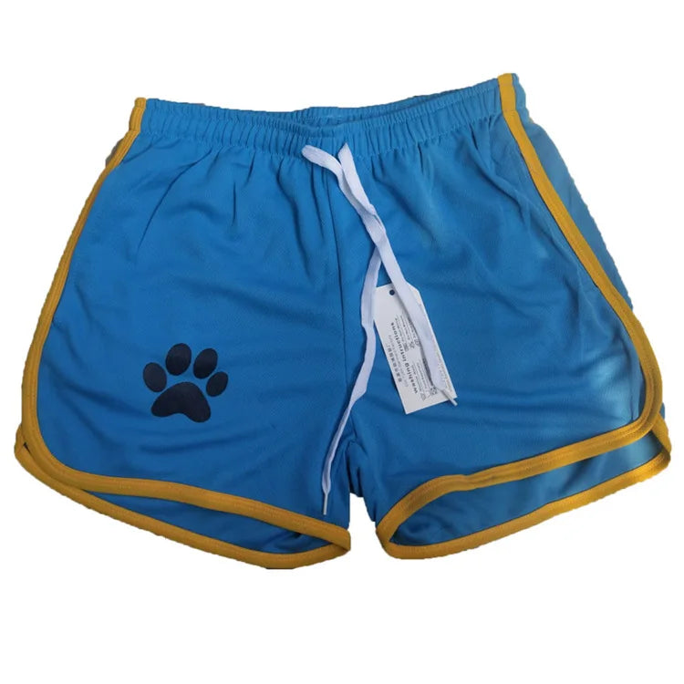 Summer fitness shorts Loose running shorts Men's jogging sports Breathable mesh shorts Thin trend men's three-quarter pants