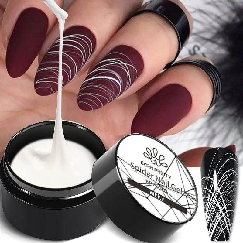 BORN PRETTY Metallic Painting Gel Gold Silver Mirror Effect Nail Polish Super Bright Drawing Line French Nail UV Painting Varnis Lootquake LLC