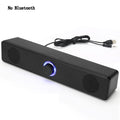 Salange Bluetooth Speaker USB Wired 3.5mm Port Sound Bar for PC Game Console Smartphone Laptop Tablet Black Desk Set Long Lootquake LLC