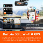 Vantrue N4Pro Dashcam 4K Wi-Fi 3-Channel Dashcam Voice Control IMX678 Night Vision HDR GPS Cam 24h Packing Mode Camera for Car Lootquake LLC