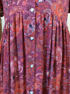 TEELYNN boho long dress Vintage 2023 floral print Chiffon three quarter sleeve v-neck summer Gypsy Hippie women dresses vestidos