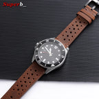 Motorola Moto Quick Release Leather Watch Band Breathable Vintage Strap