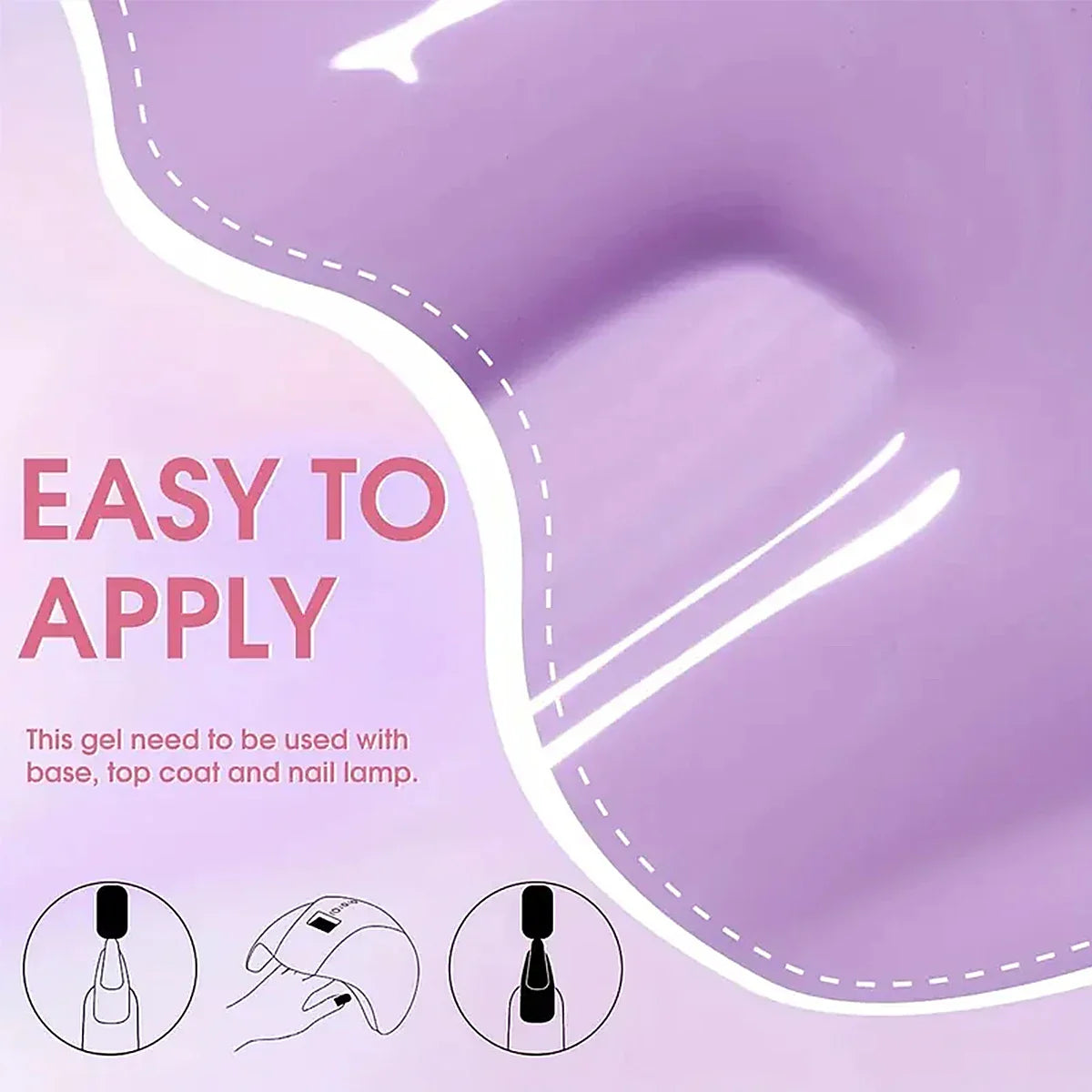 Gel Nail Polish Set, 9-piece, hypoallergenic, fragration-free, washable, advanced gel formulation for home nail and salon use