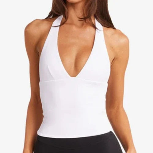 Women's High Impact Halter Sports Bra - Gym Workout Top THRIXINE