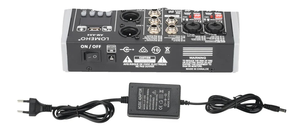 99 DSP Effects Mixing Console Podcast Mini 4/6 Channels Sound Audio Mixer Individual 48V Bluetooth USB PC Play Record AM-AX4/6 Lootquake LLC