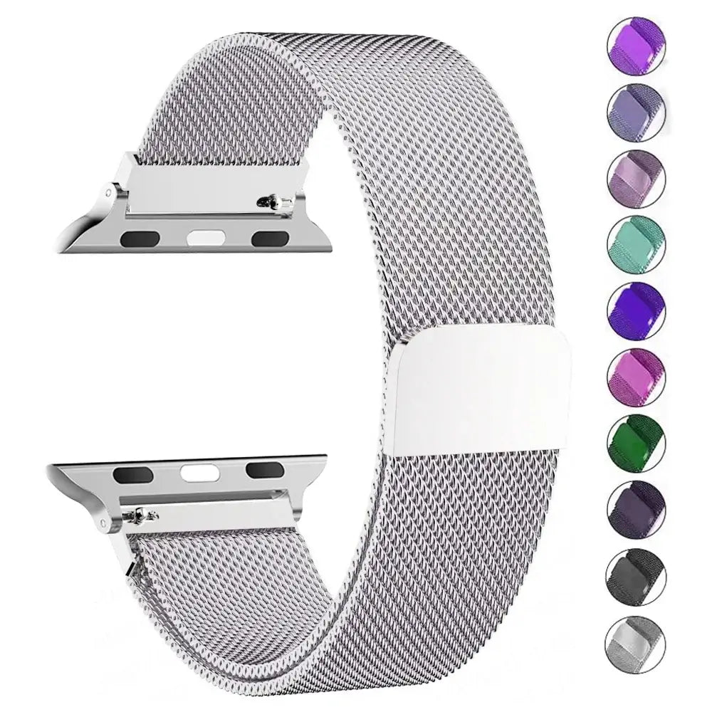 Apple Watch Stainless Steel Band - Elegant Magnetic Strap - SJB-DIAMOND ELITES