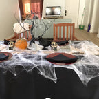 Halloween Decorations Artificial Spider Web Stretchy Cobweb Scary Party Halloween Decoration for Bar Haunted House Scene Props Lootquake LLC
