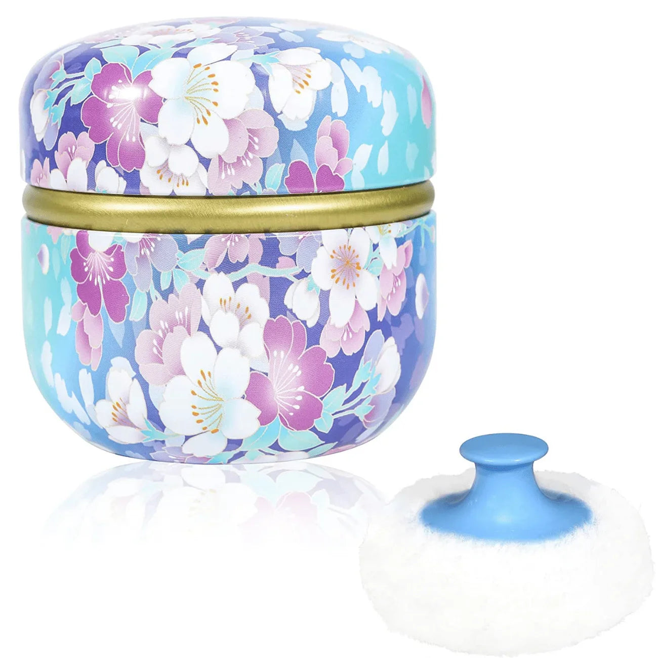 Powder Puff and Powder Container for Body Dusting Powder Case with Puff fo Women Loose Powder Containers with Puff for Travel Lootquake LLC