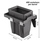 Large Capacity Waste Bins Food Waste Trash Can Kitchen Recycle Dustbin Built-in Cleaning Litter Bins Garbage Disposal Tools Lootquake LLC