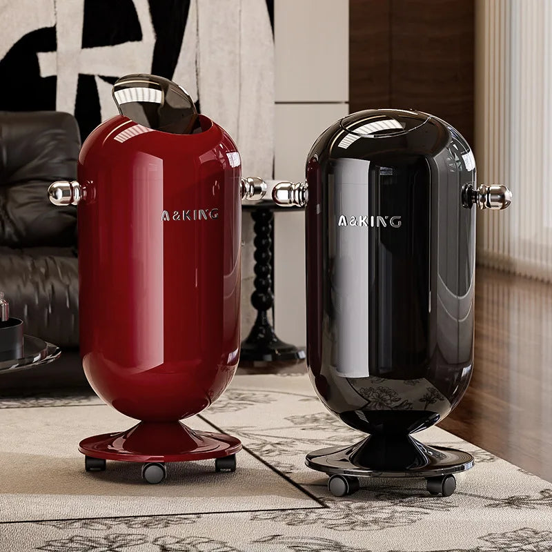 Premium Touch-Free Trash Can Large Capacity Stainless Steel Waste Bin for Living Room Kitchen Bathroom Floating Lid Tall Design Lootquake LLC
