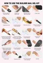 YOKEFELLOW 15g Jelly Extension Gel Nail Polish Nude Pink Clear Building Construct Extend Gel Soak Off UV LED Acrylic Gel Varnish