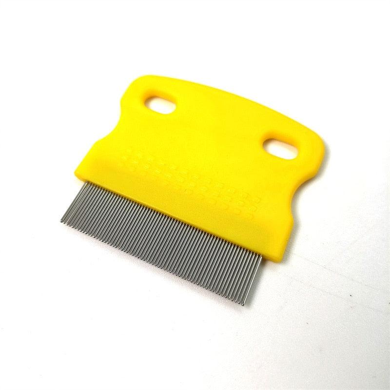 Dog Comb Remove Flea Hair Brush Hair Comb Puppy Cat Comb Dog Brush Multifunction Pet Grooming Dog Brush  Comb Pet Cat Puppy Dog Lice Comb Remover Stainless Steel Fine Teeth Pet Lice Flea Comb Stevvex