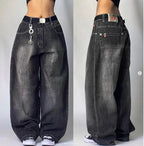 Streetwear Fashion New Multi-pocket Washed Baggy Jeans Men And Women Y2K Hip-hop Harajuku Casual Gothic High Waist Wide Trouser Lootquake LLC