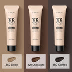 Natural Finish Foundation Cream 30ml Lightweight BB Cover Dark Circles Pores Oil Free Long Lasting Makeup Base Lootquake LLC