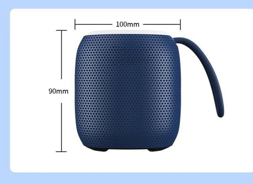 Outdoor portable wireless Bluetooth speaker, subwoofer, car and home with colorful lights, atmospheric small mini speaker Lootquake LLC