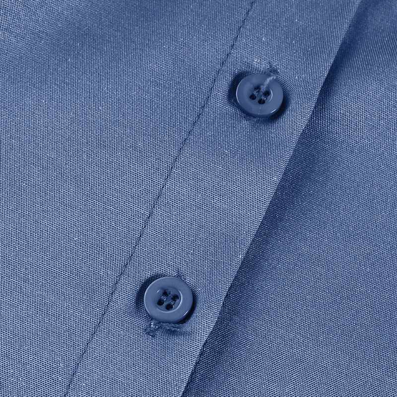 2023 Fashion New Long Dress Shirt Neck Pocket Large Swing Dress Casual Elegant Temperament Single Breasted Denim Dress