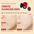 Lakerain Sunscreen Cushion Foundation  Waterproof Long-lasting Brighten Foundation Cream Women Base Makeup Face Korean Cosmetics