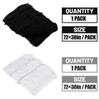 Halloween Decoration Black White Creepy Cloth Spooky Gauze Fabric Window Door Cover Scary Party Horror House Props Hallow Favors Lootquake LLC