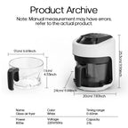 2.5L Air Fryer, Electric Hot fryer Oven Oilless Cooker with Touch Control & Nonstick Basket & Visible Window, Family Size Pi-Mart