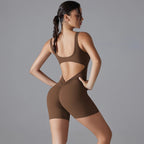 VibeFlex Women's Scrunch Jumpsuit - Yoga & Gym Ready THRIXINE