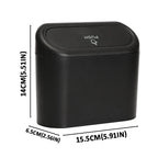 ABS square garbage bin, car mini garbage bin, suspended car dust storage box Lootquake LLC
