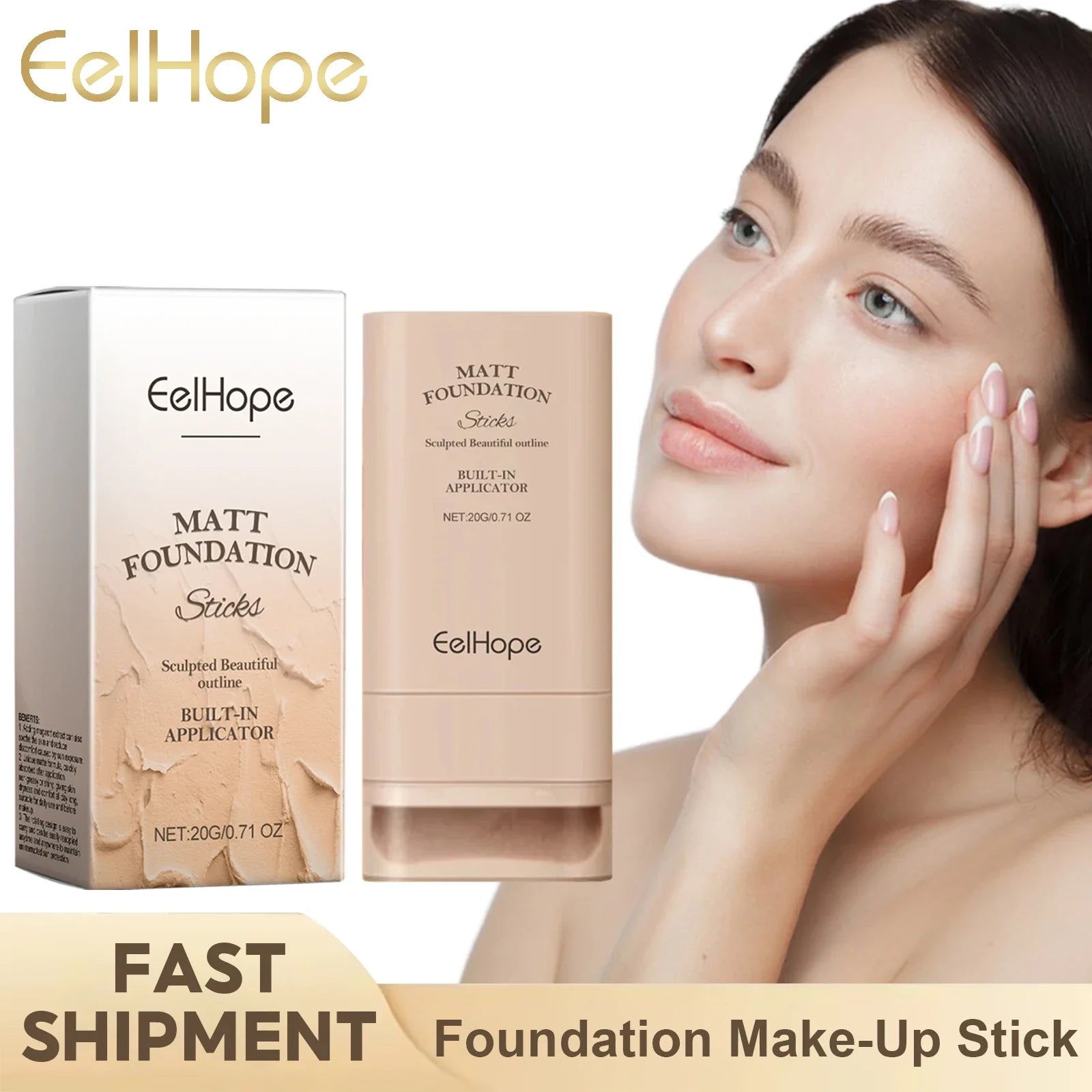 Eelhope Concealer Foundation Cream Long-Lasting Makeup Full Coverage Lightweight Waterproof Foundation Face Concealer Cosmetics Lootquake LLC