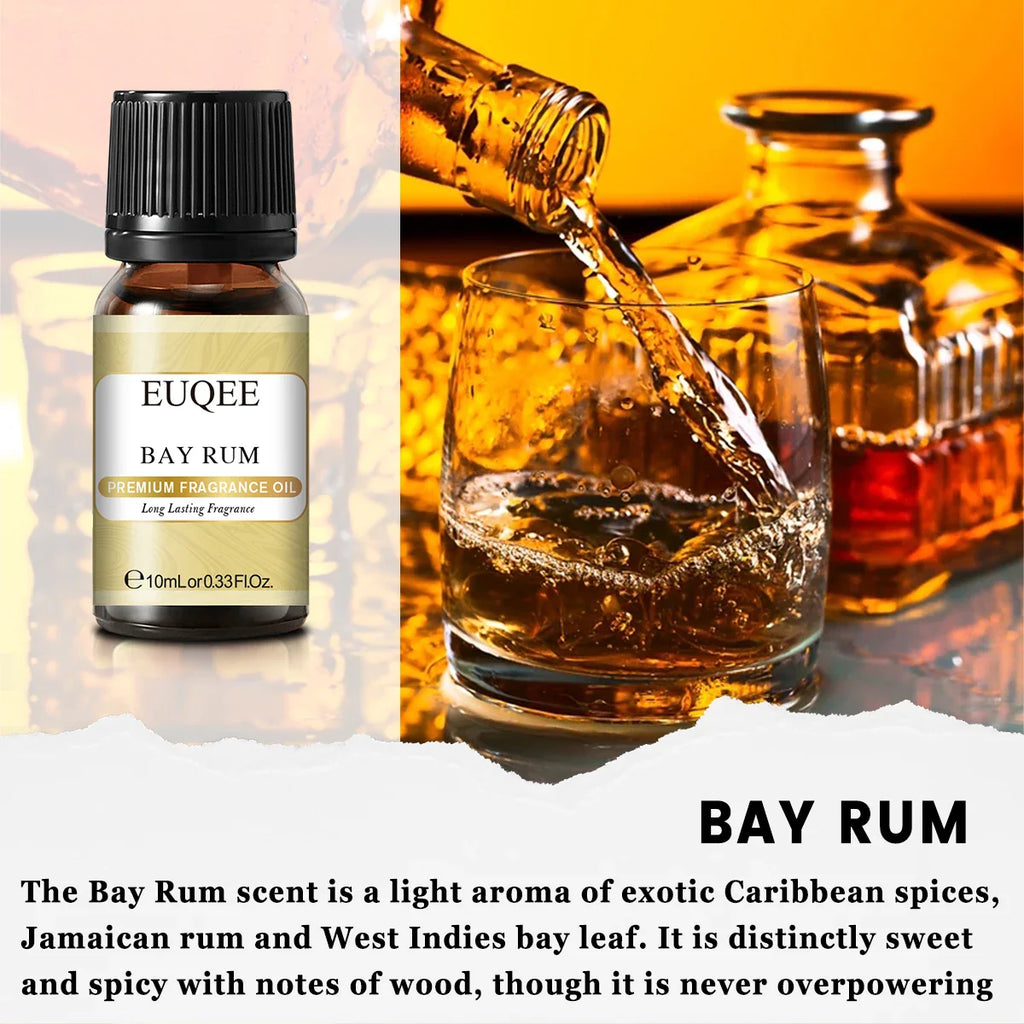 EUQEE 10ml Woody Fruit Fragrance Oil For Humidifier DIY Soap Candle Making Cedarwood Forest Pine Pumpkin Pie Coconut Pineapple Lootquake LLC