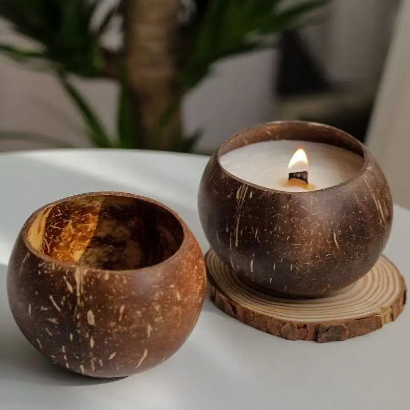 Coconut Husk Scented Candles Niche Advanced Fragrance Atmosphere Candle Bedroom Fragrance Decor Creative Souvenir Birthday Gift Lootquake LLC
