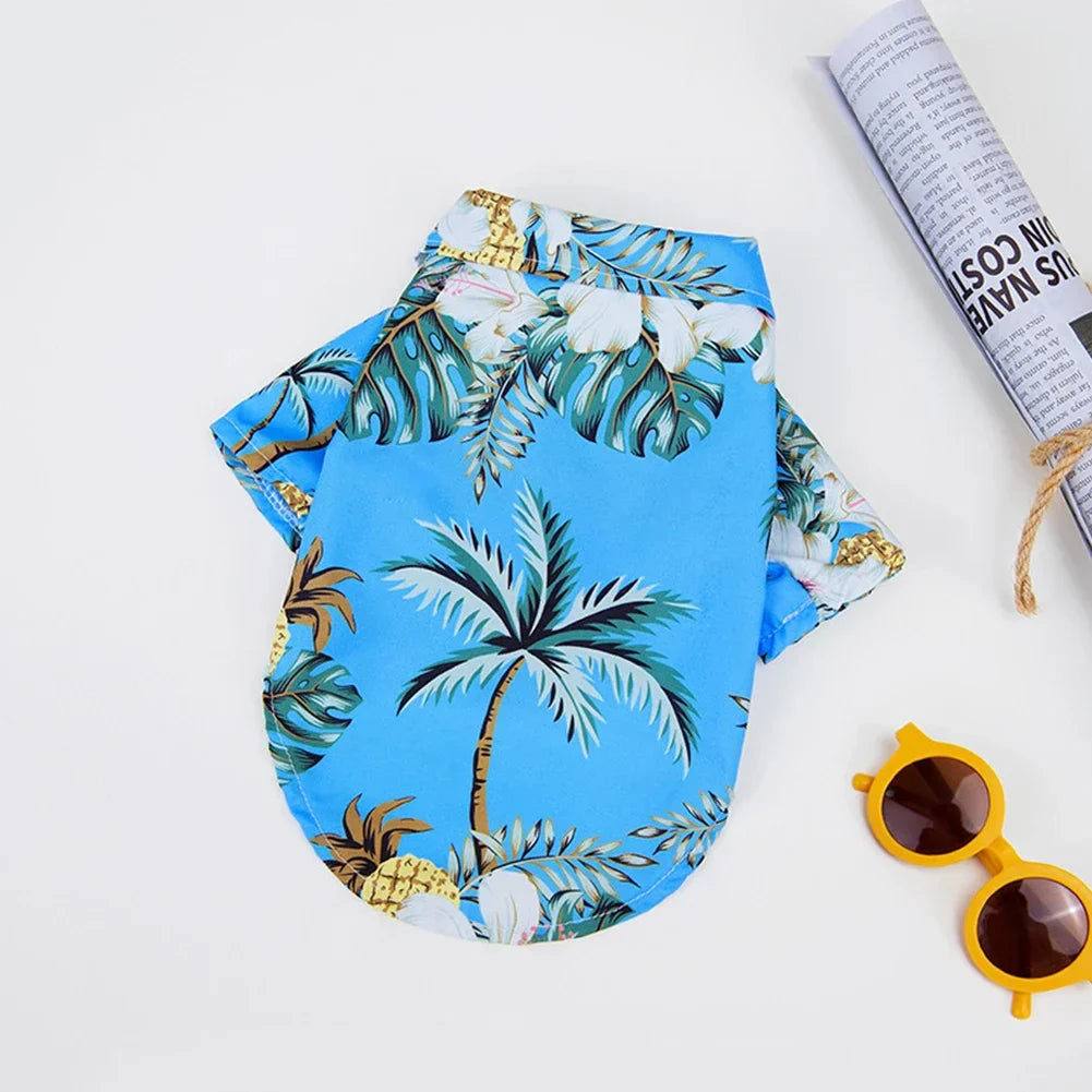 XL-5XL Hawaii Style Cute Spring T-shirts Comfortable Pet Shirt for Medium Large Dog Puppy Pet Clothes Breathable Pet T-shirt Pi-Mart