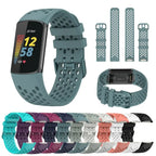Fitbit Charge 5 6 Silicone Band - Soft Flexible Waterproof - SJB-DIAMOND ELITES