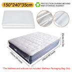150/200x240x35cm Mattress Protector Packaging Bag Moisture-proof Dust Cover Thickness 0.08mm PE Transparent Moving Home Storage Lootquake LLC