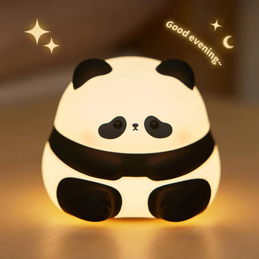 Animal Led Night Light Rechargeable Dimmable Silicone Table Lamp Children's Night Light for Nursery Bedroom Cute Birthday Gift Pi-Mart
