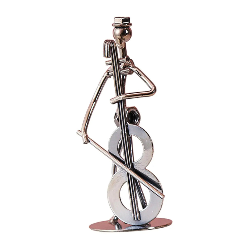 Musical Man Statue Musician Tabletop Figurine for Tabletop Spring Office Lootquake LLC