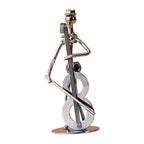 Musical Man Statue Musician Tabletop Figurine for Tabletop Spring Office Lootquake LLC