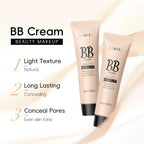 Natural Finish Foundation Cream 30ml Lightweight BB Cover Dark Circles Pores Oil Free Long Lasting Makeup Base Lootquake LLC