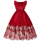 New Princess dress Large children's long dress Girl piano performance dress Festival party dress