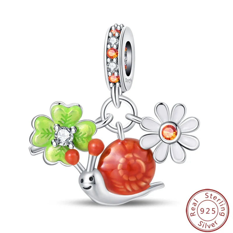S925 Sterling Silver Princess Golf Hamster Camera Travel Three Piece Set Charms Beads 3mm DIY Fine Jewelry Making Lootquake LLC