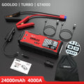 GOOLOO 4000A 12V Charger External Battery Booster 24000mah Car Jump Starter Car Battery PD100W Fast Charging Portable Power Bank Lootquake LLC