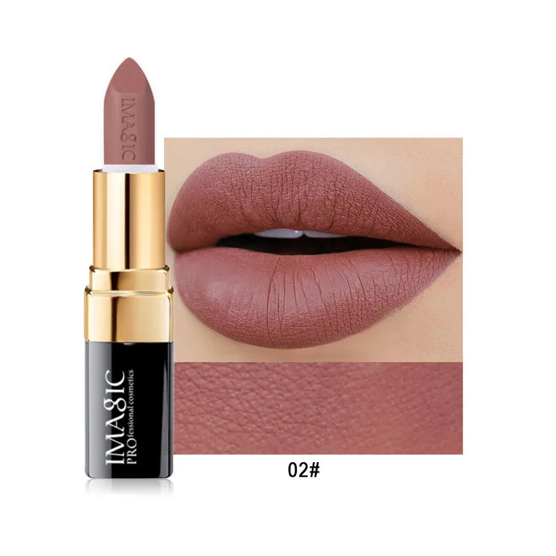IMAGIC Lipstick Moisturizer Lips Smooth Lip Stick Long Lasting Charming Lip Lipstick Cosmetic Beauty Makeup 12 Colors Lootquake LLC